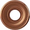 Ekena Millwork Berkshire PVC Medallion (Canopies up to 4 1/2"), 10"OD x 3 1/2"ID x 3/4"P, Bright Coat Copper CMP10BEBCO - alternate 1